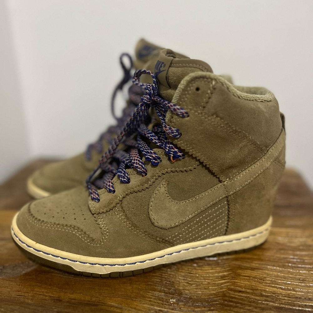 Nike Kids High-Top Sneakers - Brown